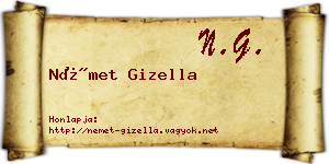 Német Gizella névjegykártya