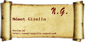 Német Gizella névjegykártya